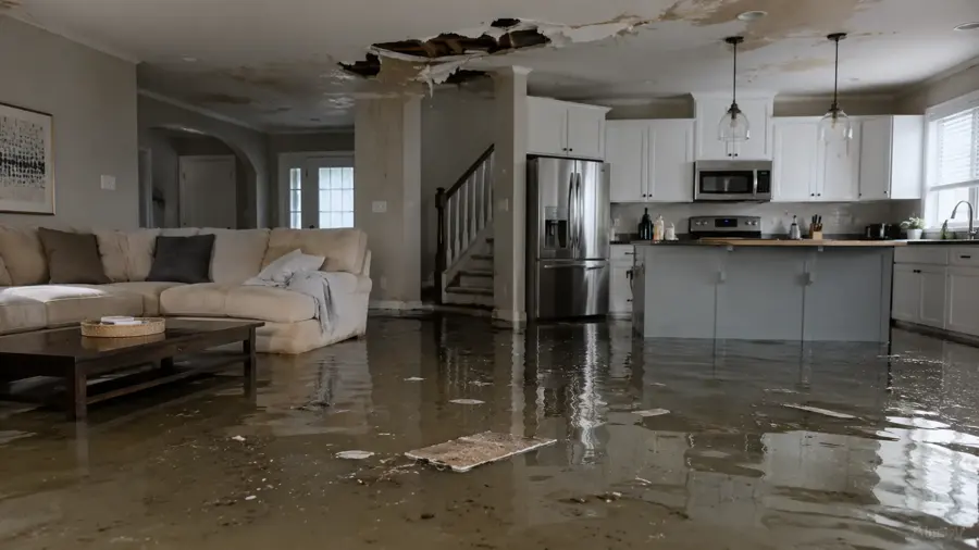 Flood damage cleanup in a Stamford, CT home after coastal flooding